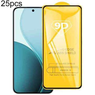 For OPPO Reno14 F 5G 25pcs 9D Full Glue Screen Tempered Glass Film