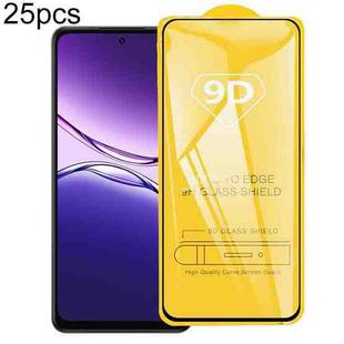 For OPPO K13x 25pcs 9D Full Glue Screen Tempered Glass Film