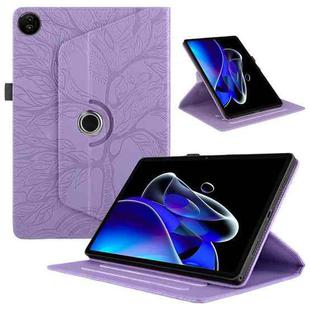 For Realme Pad 2 Tree Life Embossed Rotation Leather Tablet Case(Purple)