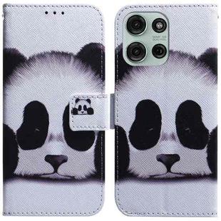 For Motorola Moto G75 5G Coloured Drawing Flip Leather Phone Case(Panda)