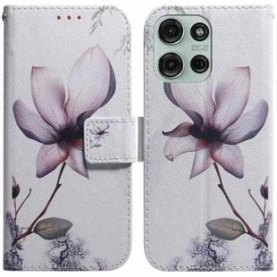 For Motorola Moto G75 5G Coloured Drawing Flip Leather Phone Case(Magnolia)