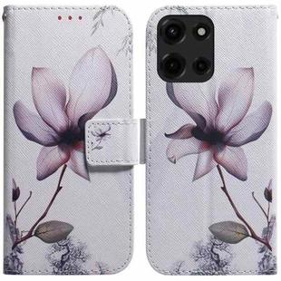 For Motorola Moto G 5G 2025 Coloured Drawing Flip Leather Phone Case(Magnolia)