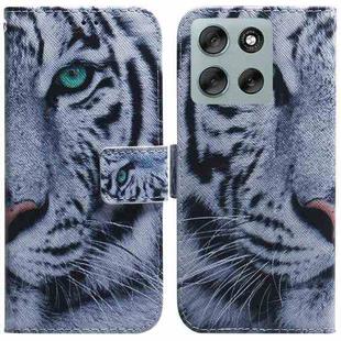 For Motorola Moto G56 5G / G66j 5G / G66y 5G Coloured Drawing Flip Leather Phone Case(Tiger)