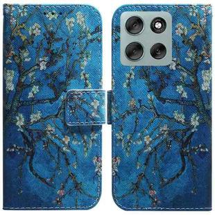For Motorola Moto G56 5G / G66j 5G / G66y 5G Coloured Drawing Flip Leather Phone Case(Apricot)