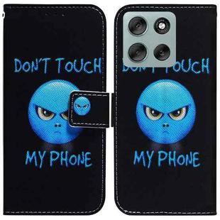 For Motorola Moto G56 5G / G66j 5G / G66y 5G Coloured Drawing Flip Leather Phone Case(Anger)