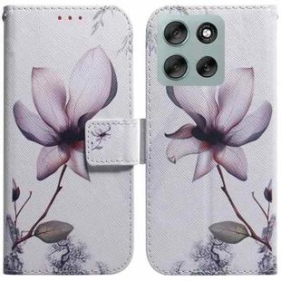 For Motorola Moto G56 5G / G66j 5G / G66y 5G Coloured Drawing Flip Leather Phone Case(Magnolia)