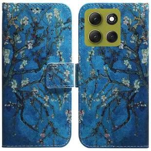 For Motorola Moto G86 5G Coloured Drawing Flip Leather Phone Case(Apricot)