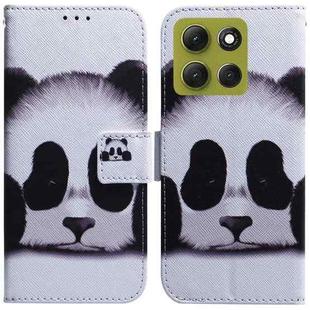 For Motorola Moto G86 5G Coloured Drawing Flip Leather Phone Case(Panda)