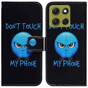 For Motorola Moto G86 5G Coloured Drawing Flip Leather Phone Case(Anger)