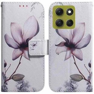 For Motorola Moto G86 5G Coloured Drawing Flip Leather Phone Case(Magnolia)