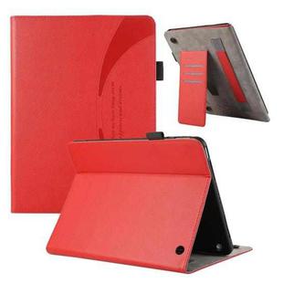 For Amazon Kindle Fire HD10/HD10 Plus 2021 Litchi Texture Leather Sucker Tablet Case(Red)