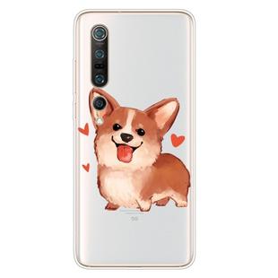 For Xiaomi Mi 10 5G Shockproof Painted TPU Protective Case(Love Corgi)