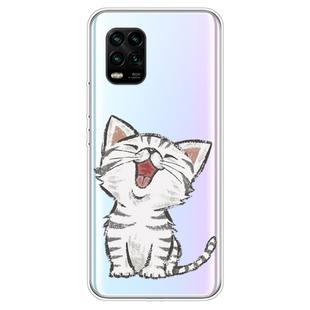 For Xiaomi Mi 10 Lite 5G Shockproof Painted TPU Protective Case(Laughing Cat)