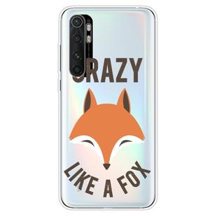 For Xiaomi Mi Note 10 Lite Shockproof Painted TPU Protective Case(Fox)