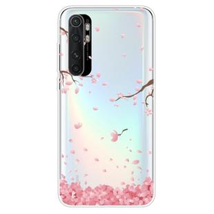 For Xiaomi Mi Note 10 Lite Shockproof Painted TPU Protective Case(Cherry Blossoms)