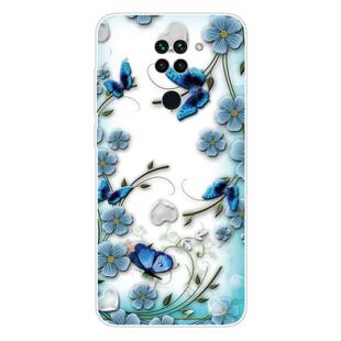 For Xiaomi Redmi 10X 4G / Redmi Note 9 Shockproof Painted TPU Protective Case(Chrysanthemum Butterfly)