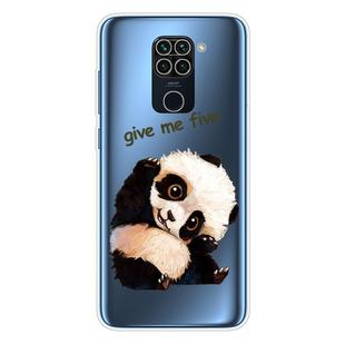 For Xiaomi Redmi 10X 4G / Redmi Note 9 Shockproof Painted TPU Protective Case(Fighting Panda)