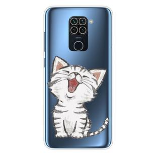 For Xiaomi Redmi 10X 4G / Redmi Note 9 Shockproof Painted TPU Protective Case(Laughing Cat)