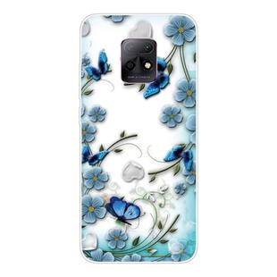 For Xiaomi Redmi 10X 5G Shockproof Painted TPU Protective Case(Chrysanthemum Butterfly)