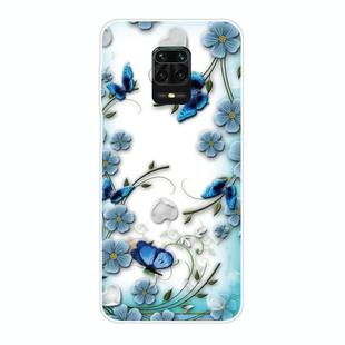 For Xiaomi Redmi Note 9S Shockproof Painted TPU Protective Case(Chrysanthemum Butterfly)