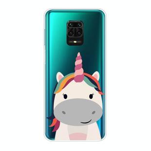 For Xiaomi Redmi Note 9S Shockproof Painted TPU Protective Case(Fat Unicorn)