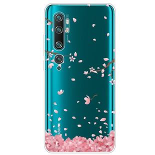 For Xiaomi Mi CC9 Pro Shockproof Painted TPU Protective Case(Cherry Blossoms)