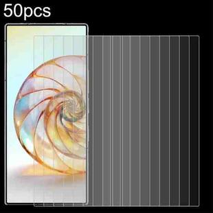 For ZTE nubia Z60 Ultra Leading 50pcs 0.26mm 9H 2.5D Tempered Glass Film