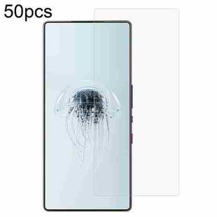 For ZTE nubia Red Magic 10 Pro 50pcs 0.26mm 9H 2.5D Tempered Glass Film