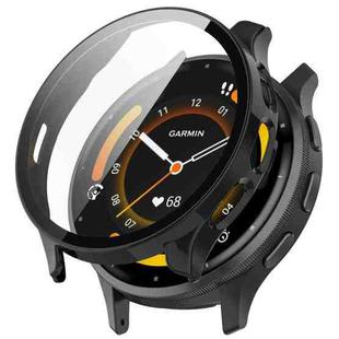 For Garmin Venu 3 PC + Tempered Glass Film Integrated Watch Case(Black)