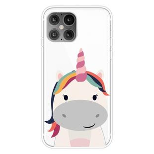 For iPhone 12 Pro Max Pattern TPU Protective Case, Small Quantity Recommended Before Launching(Fat Unicorn)