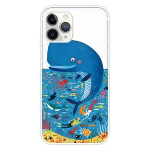 For iPhone 11 Pro Max Pattern TPU Protective Case(Whale Seabed)