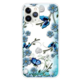 For iPhone 11 Pro Max Pattern TPU Protective Case(Chrysanthemum Butterfly)