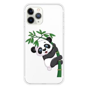 For iPhone 11 Pro Pattern TPU Protective Case(Panda Climbing Bamboo)
