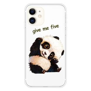 For iPhone 11 Pattern TPU Protective Case(Tilted Head Panda)