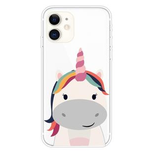 For iPhone 11 Pattern TPU Protective Case(Fat Unicorn)