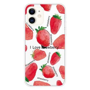 For iPhone 11 Pattern TPU Protective Case(Love Strawberry)