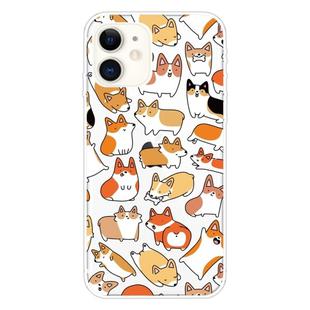 For iPhone 11 Pattern TPU Protective Case(Many Corgi)