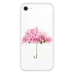 For iPhone SE 2022 / SE 2020 / 8 / 7 Pattern TPU Protective Case(Flower Umbrella)