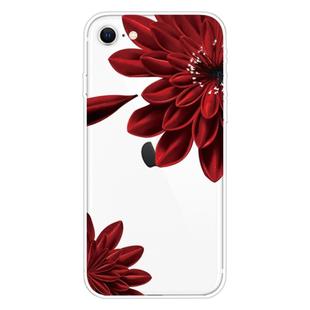 For iPhone 6 / 6s Pattern TPU Protective Case(Red Flower)