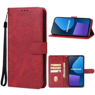 For Fairphone 5 Leather Phone Case(Red)