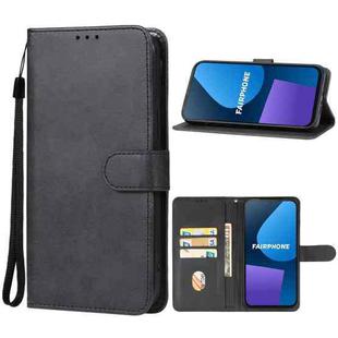 For Fairphone 5 Leather Phone Case(Black)