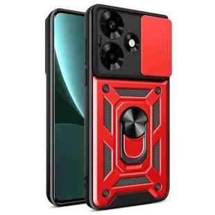 For Infinix Hot 30 Sliding Camera Cover Design TPU+PC Phone Case(Red)
