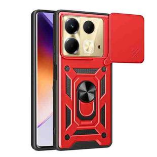 For Infinix Note 40 4G Sliding Camera Cover Design TPU+PC Phone Case(Red)