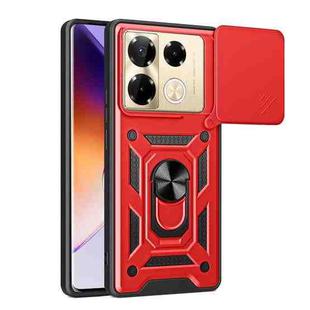 For Infinix Note 40 Pro/40 Pro+ 5G Sliding Camera Cover Design TPU+PC Phone Case(Red)