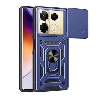 For Infinix Note 40 Pro/40 Pro+ 5G Sliding Camera Cover Design TPU+PC Phone Case(Blue)