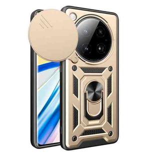 For Infinix Zero 40 5G Sliding Camera Cover Design TPU+PC Phone Case(Gold)