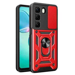 For Infinix Hot 50 4G Sliding Camera Cover Design TPU+PC Phone Case(Red)