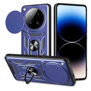 For Infinix Zero 40 4G Sliding Camera Cover Design TPU+PC Phone Case(Blue)