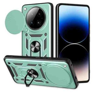 For Infinix Zero 40 4G Sliding Camera Cover Design TPU+PC Phone Case(Green)