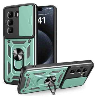 For Infinix Hot 50 Pro 4G Sliding Camera Cover Design TPU+PC Phone Case(Green)